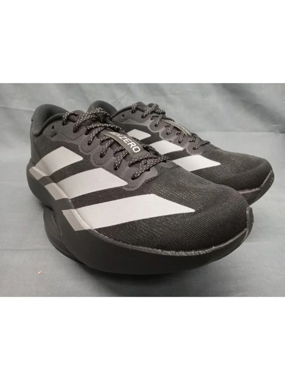 Adidas Adizero Evo SL J (GS) Black Silver Reflect KK3653 Boys Size 6 NEW NO BOX!
